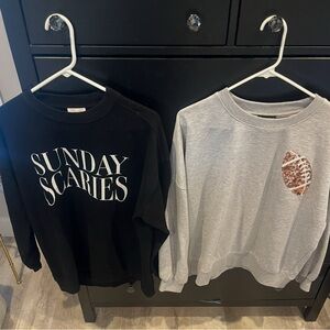 Pink Lily Black and Gray Kids Sweatshirts